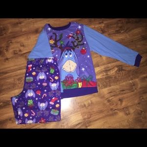 Purple Eeyore “Winnie the Poo” pajamas adult set
